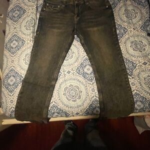 True Religion Dark Blue Brown Men's Relaxed Jeans